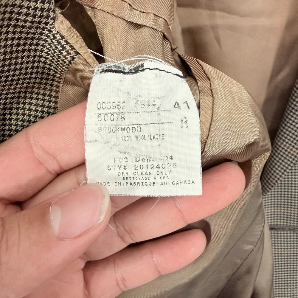 Ralph Lauren Sport Coat Dillards Mens 41R Gray Plaid Two Buttons Wool - Picture 4 of 16